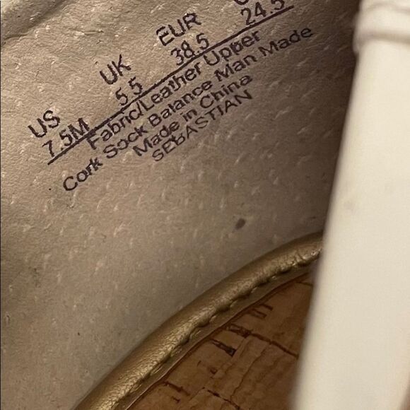 SAM EDELMAN Sebastian Canvas Boat Slip On Shoes Pink Orange White 7.5 - Picture 12 of 12